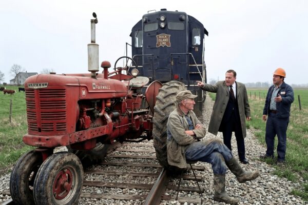 They said the railroad could take his land. Willis sat down on the tra...